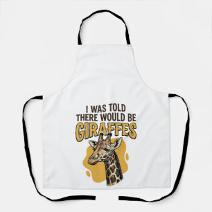 Lustiges Giraffen-Vintage-Stickerei-Shirt-Design_1 Schürze