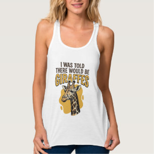 Lustiges Giraffen-Vintage-Stickerei-Shirt-Design_1 Tank Top