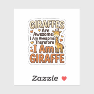 Lustiges Giraffenliebhaber Vintage Gravur Shirt De Aufkleber