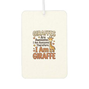 Lustiges Giraffenliebhaber Vintage Gravur Shirt De Autolufterfrischer