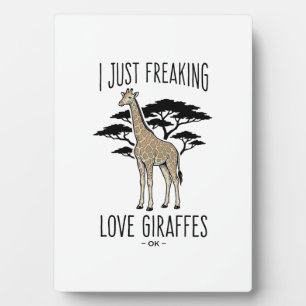 Lustiges Giraffenliebhaber Vintage Gravur Shirt De Fotoplatte