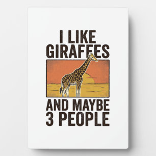 Lustiges Giraffenliebhaber Vintage Gravur Shirt De Fotoplatte
