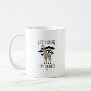 Lustiges Giraffenliebhaber Vintage Gravur Shirt De Kaffeetasse