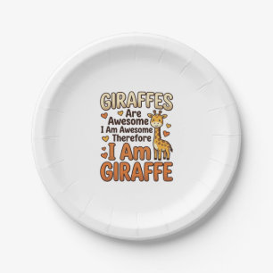 Lustiges Giraffenliebhaber Vintage Gravur Shirt De Pappteller