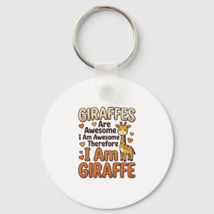 Lustiges Giraffenliebhaber Vintage Gravur Shirt De Schlüsselanhänger