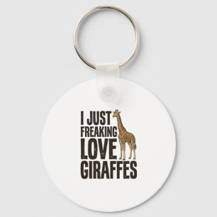 Lustiges Giraffenliebhaber Vintage Gravur Shirt De Schlüsselanhänger