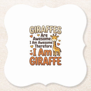 Lustiges Giraffenliebhaber Vintage Gravur Shirt De Untersetzer