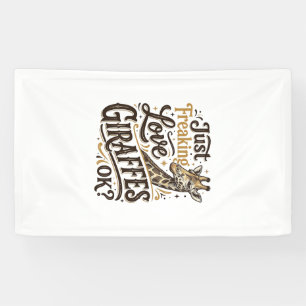 Lustiges Giraffenliebhaber Vintage-Typografie-Shir Banner