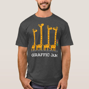Lustiges Giraffic-Jam-Produkt Kinder Safari-Giraff T-Shirt