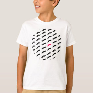 Lustiges Girly rosa und schwarzes T-Shirt