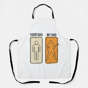 Lustiges Gitarre Papa Vintage Gravur Shirt Design_ Schürze