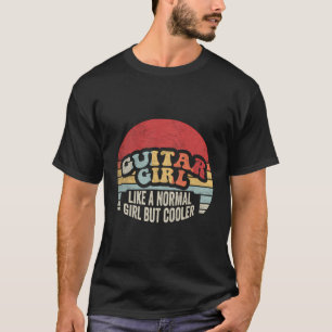 Lustiges Gitarren-Girl-Shirt Retro Vintage Lustige T-Shirt