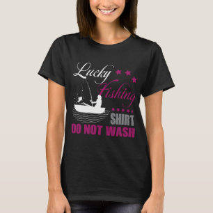 Lustiges Glücksfischer-Shirt Nicht Waschen Vintage T-Shirt