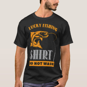 Lustiges Glücksfischer-Shirt Nicht Waschen Vintage T-Shirt