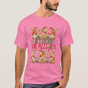 Lustiges Gnom Pizza Geburtstagsfeier Design für Mä T-Shirt