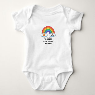 Lustiges "Gold am Ende der Wutanfälle" Regenbogen- Baby Strampler