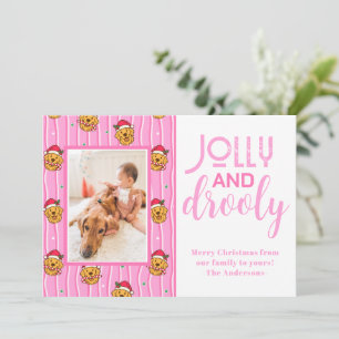 Lustiges Golden Retriever-Foto Feiertagskarte