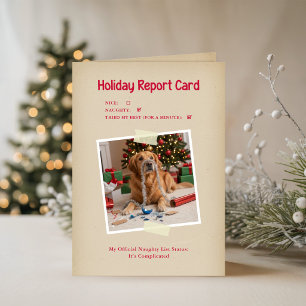 Lustiges Golden Retriever-Foto Hund Weihnachten