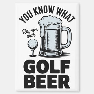 Lustiges Golf Bier Golfer Geschenk Bier Humor Golf Magnet