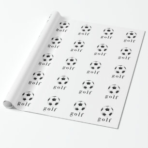Lustiges Golf-Fußball-T-Shirt für Sportler Geschenkpapier