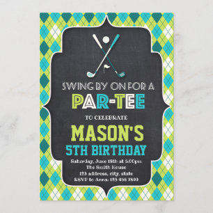 Lustiges Golf laden ein Einladung