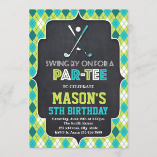 Lustiges Golf laden ein Einladung