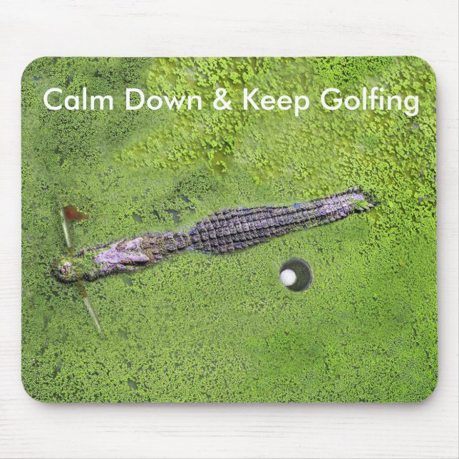 LUSTIGES GOLF MOUSEPAD, BEHALTEN RUHE U. BEHALTEN MOUSEPAD (Vorne)