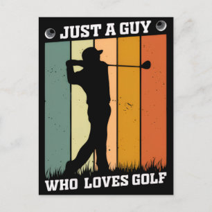 Lustiges Golf-Shirt - Abschlag mit Stil und Humor Postkarte
