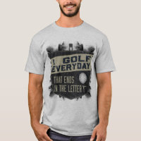 Lustiges Golf spielendes Shirt - i-Golf täglich