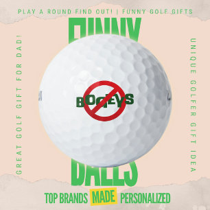 Lustiges Golf-Vater-Turnier Keine Bogeys-Verbots-S Golfball