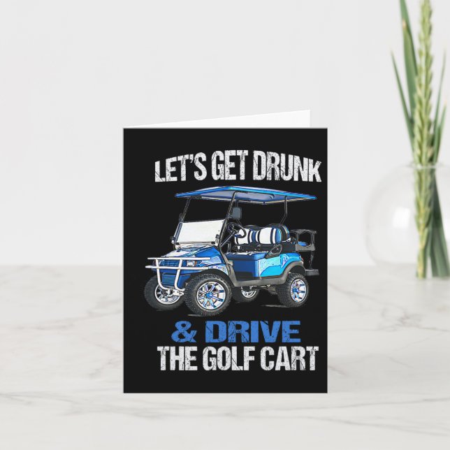 Lustiges Golfspielen Karte (Vorderseite)
