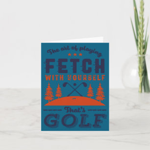 Lustiges Golfspieler-Zitat für Golfer, die Golf li Karte