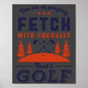 Lustiges Golfspieler-Zitat für Golfer, die Golf li Poster