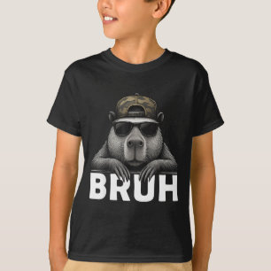 Lustiges Grafik-Meme Capybara Bruh für Jungen Mädc T-Shirt