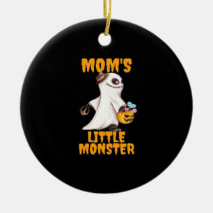 Lustiges Grafik mit Mamas Kleinem Boo-Monster Keramik Ornament
