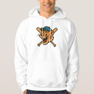 Lustiges Grafikdesign für Tiger-Baseball-Eltern-Ge Hoodie