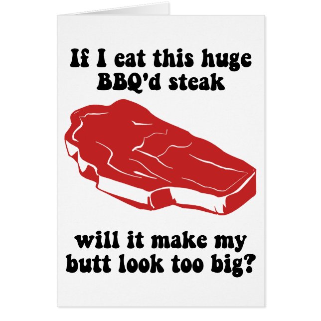 Lustiges GRILLEN Steak (Vorne)