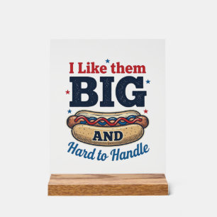 Lustiges großes Hot Dog Vintage T-Shirt Design_1 Acrylschild