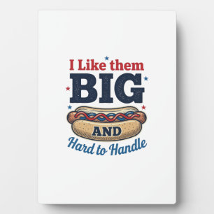 Lustiges großes Hot Dog Vintage T-Shirt Design_1 Fotoplatte