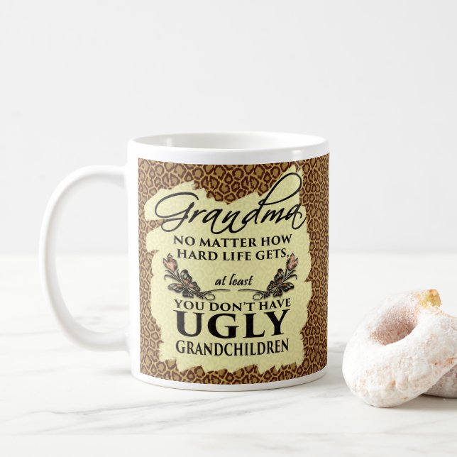 Lustiges Großmutter-Geschenk | kein hässlicher Kaffeetasse (Mit Donut)