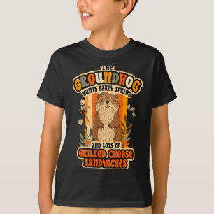 Lustiges Groundhog Day Design - Früher Frühling un T-Shirt