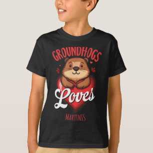 Lustiges Groundhog Day Martini-Design Groundhogs l T-Shirt
