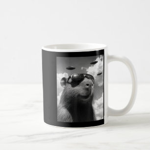 Lustiges Groundhog-Selfie mit UFO Ground Hog Day Kaffeetasse