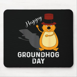 Lustiges Groundhog-Shirt für glücklichen Groundhog Mousepad
