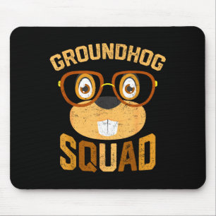 Lustiges Groundhog-Squad-Shirt Frohen Groundhog-Ta Mousepad