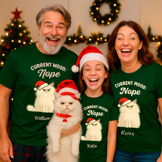 Lustiges Grumpy Cat Weihnachts-T-Shirt – Benutzerd T-Shirt