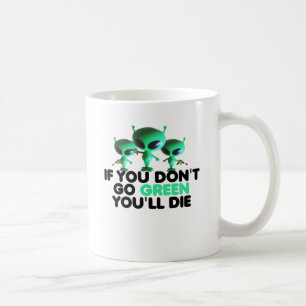Lustiges Grün Kaffeetasse