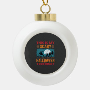 Lustiges Gruseliges Halloween-Kostenüm Friedhof Mo Keramik Kugel-Ornament
