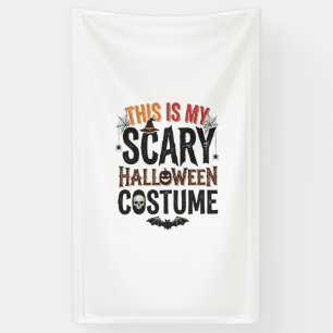 Lustiges Gruseliges Halloween-Kostüm Vintage-Shirt Banner