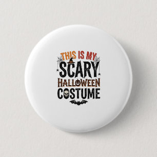 Lustiges Gruseliges Halloween-Kostüm Vintage-Shirt Button